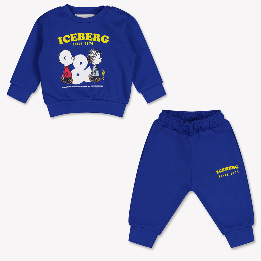 Iceberg Baby Jongens Joggingpak In Cobalt Blauw