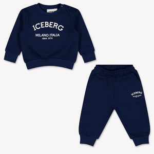 Iceberg Baby Boys Jogging suit In Navy