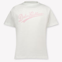Dolce & Gabbana Kinder Meisjes T-Shirt In Wit