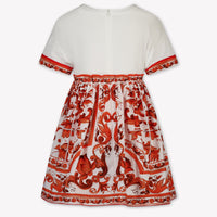 Dolce & Gabbana Kinder Meisjes Jurk In Oranje