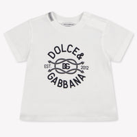 Dolce & Gabbana Baby Jongens T-Shirt In Wit
