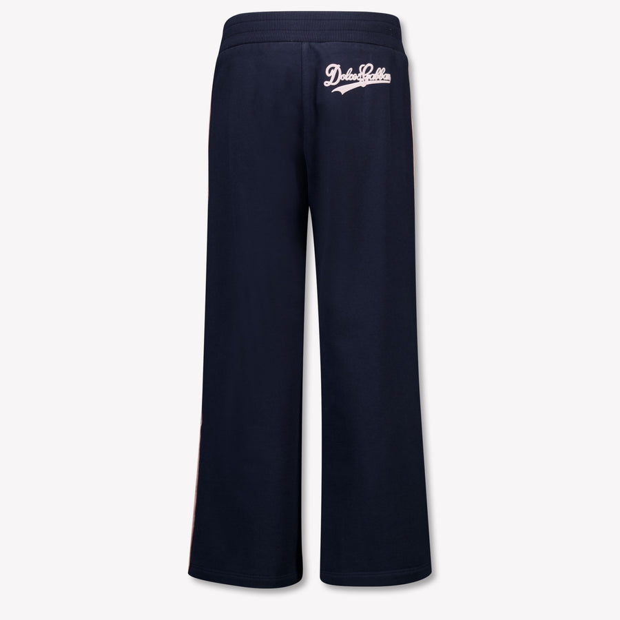 Dolce & Gabbana Kids Girls Pants In Navy