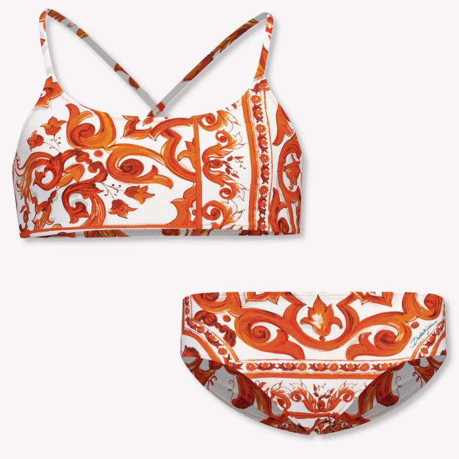Dolce & Gabbana Girls Swimwear in Orange