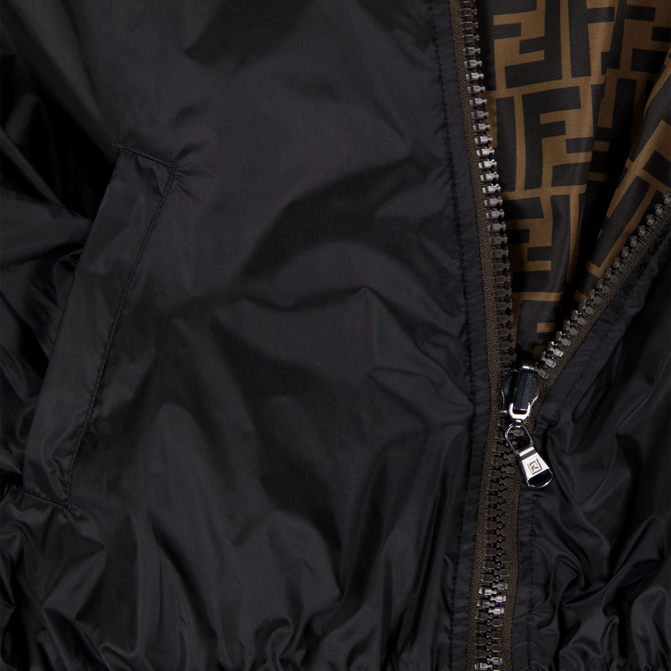 Fendi Kids Unisex Summer jacket In Black