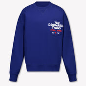 Dsquared2 Kids Boys Sweater In Cobalt Blue