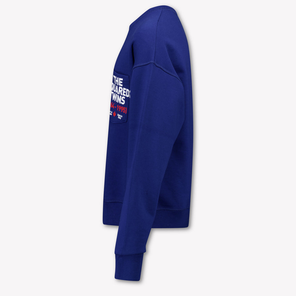 Dsquared2 Kids Boys Sweater In Cobalt Blue