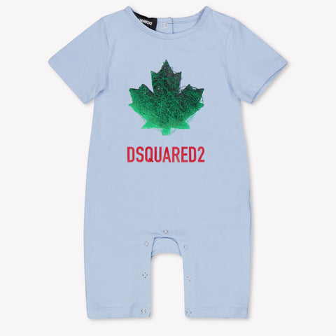 Dsquared2 Baby Boys Playsuit In Light Blue