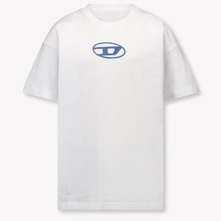 Diesel Kids Boys T-Shirt In White