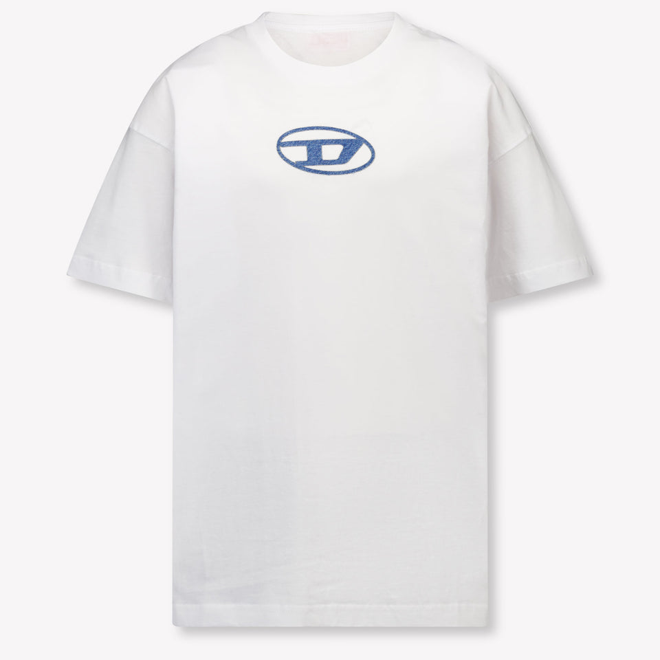 Diesel Kids Boys T-Shirt In White