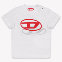 Diesel Baby Jongens T-Shirt In Wit