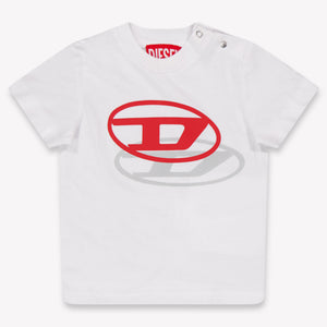 Diesel Baby Jongens T-Shirt In Wit