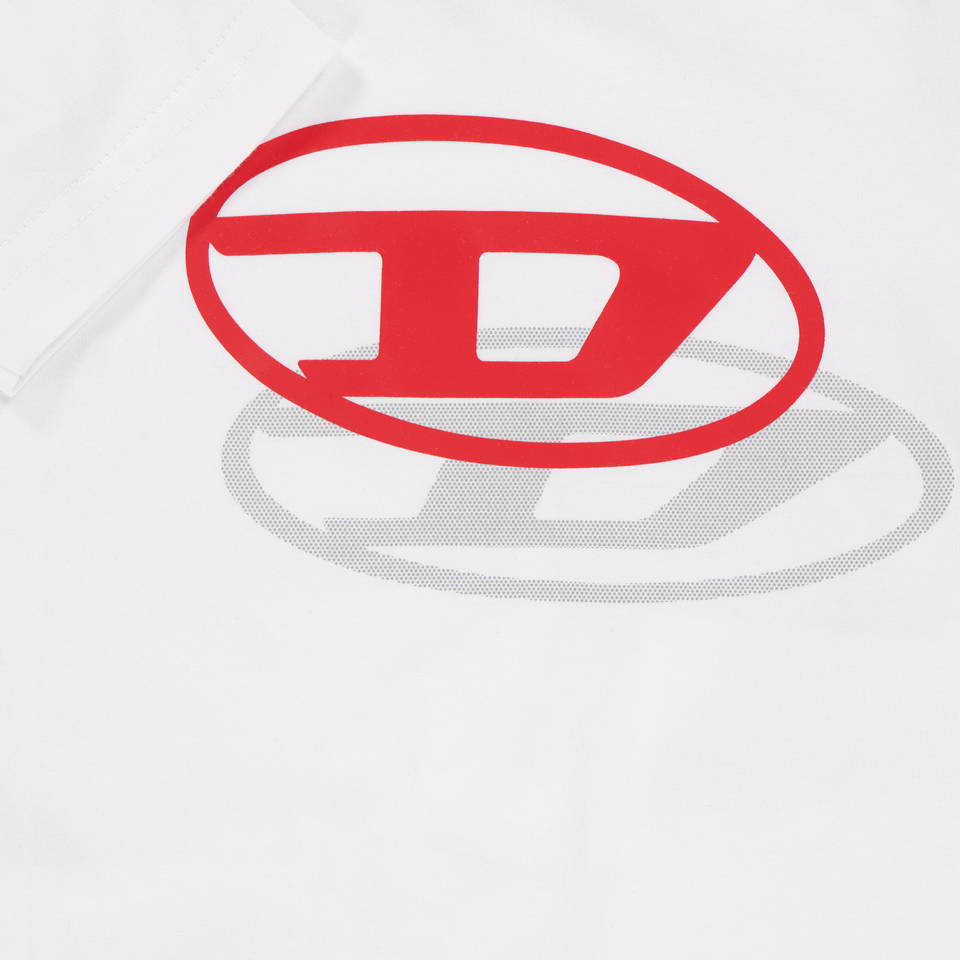 Diesel Baby Jongens T-Shirt In Wit