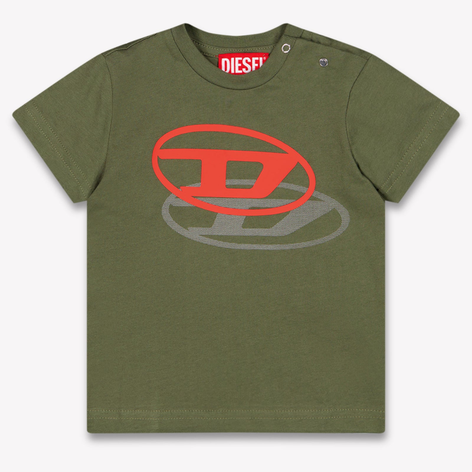 Diesel Baby Jongens T-Shirt In Army