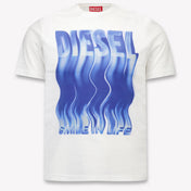 Diesel Kids Boys T-Shirt In OffWhite