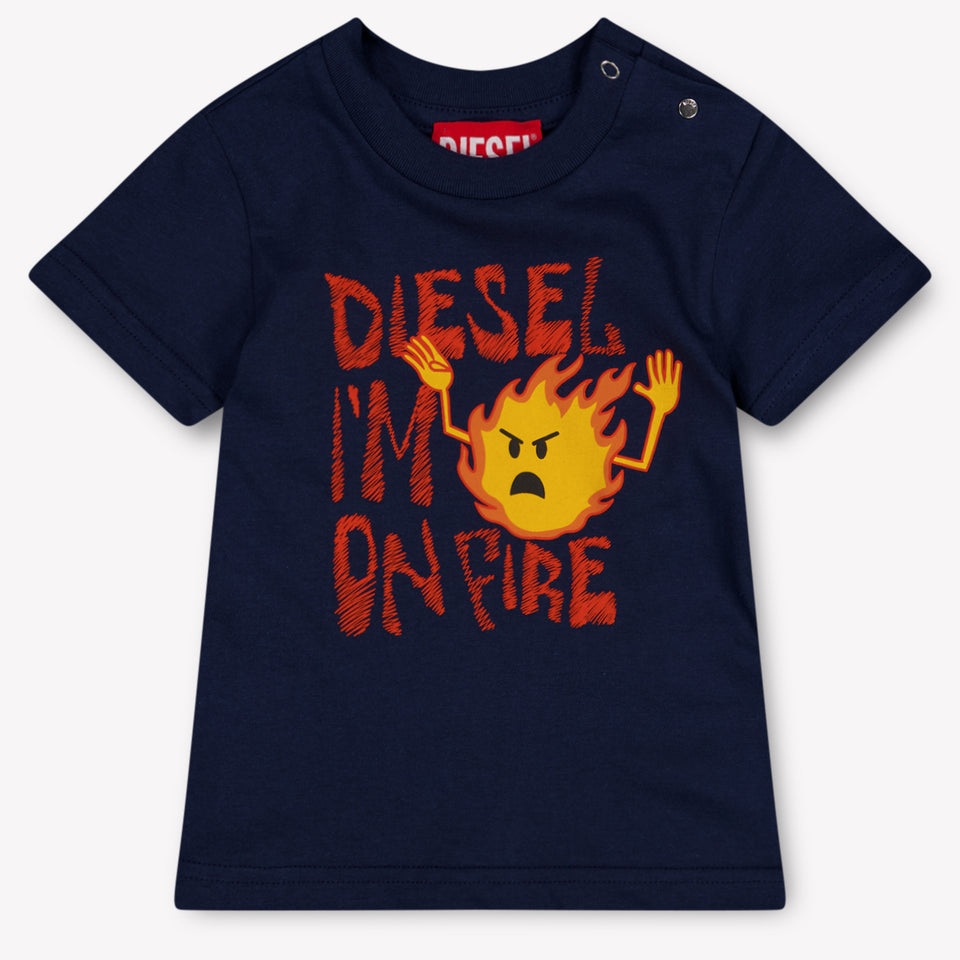 Diesel Baby Boys T-Shirt In Navy