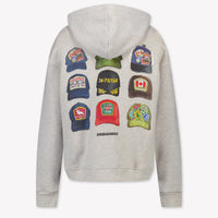 Dsquared2 Kinder Unisex Vest In Licht Grijs