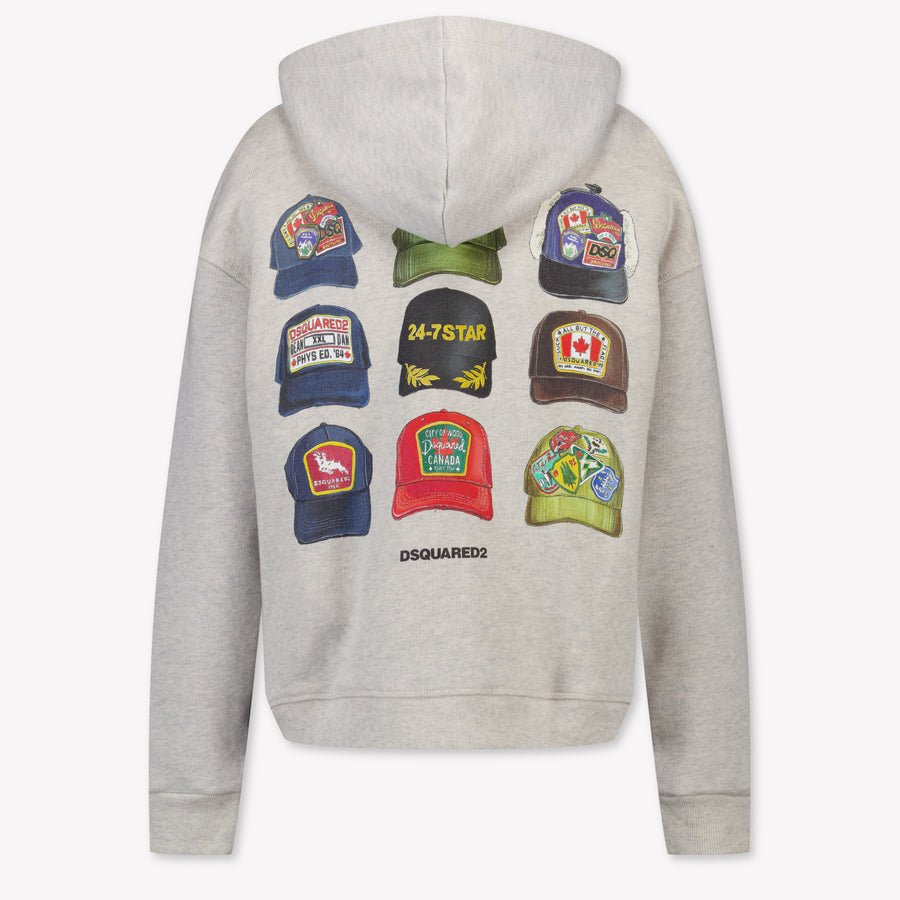 Dsquared2 Kinder Unisex Vest In Licht Grijs
