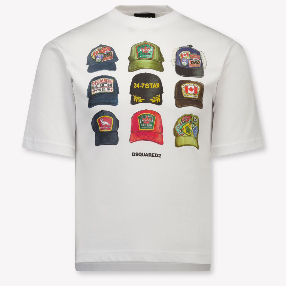 Dsquared2 Kinder Unisex T-Shirt In Wit