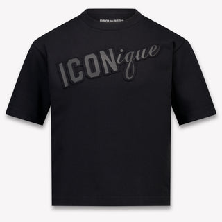 Dsquared2 Kinder Unisex T-Shirt In Zwart