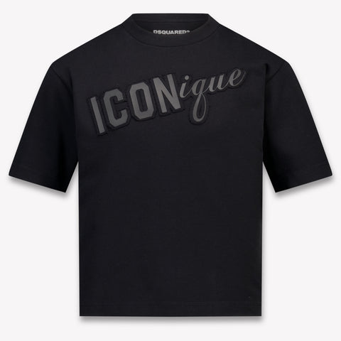 Dsquared2 Kinder Unisex T-Shirt In Zwart