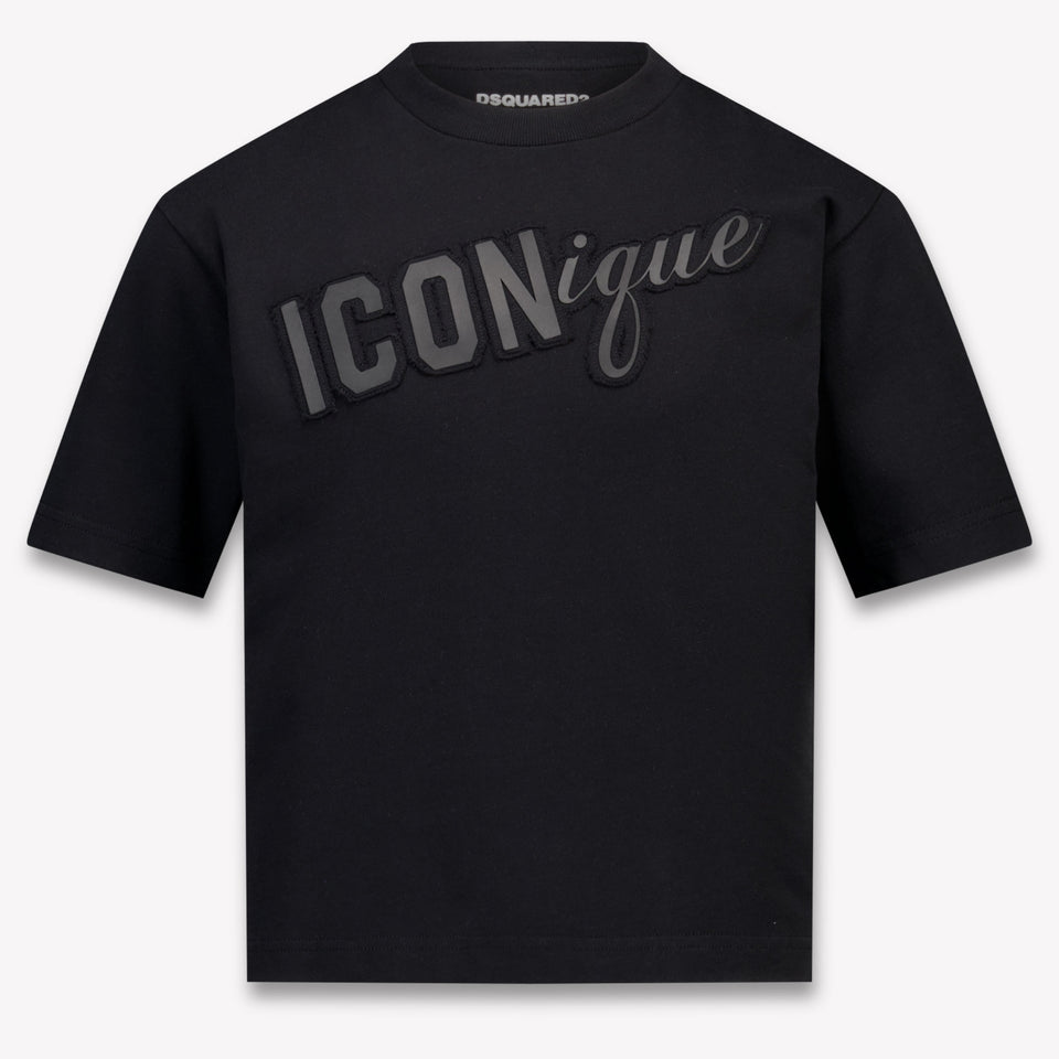 Dsquared2 Kinder Unisex T-Shirt In Zwart