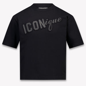 Dsquared2 Kinder Unisex T-Shirt In Zwart