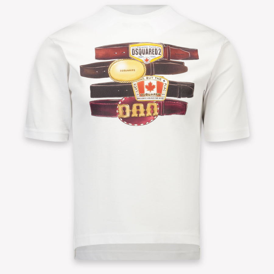 Dsquared2 Kinder Unisex T-Shirt In Wit