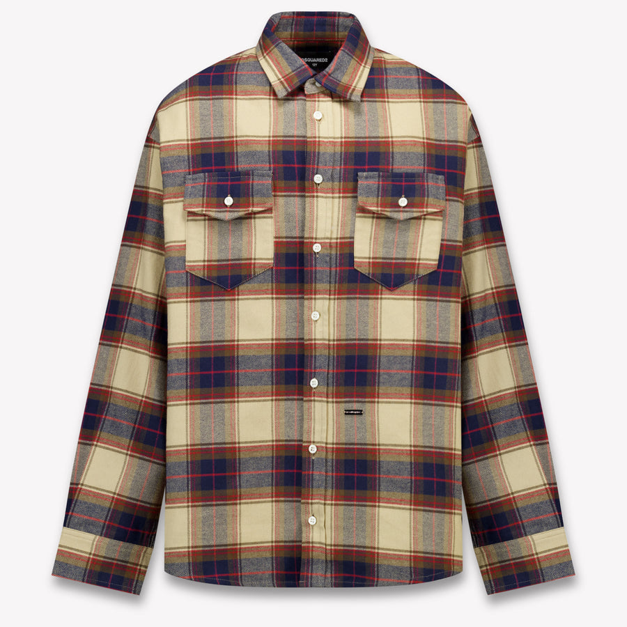 Dsquared2 Kinder Jongens Blouse In Beige