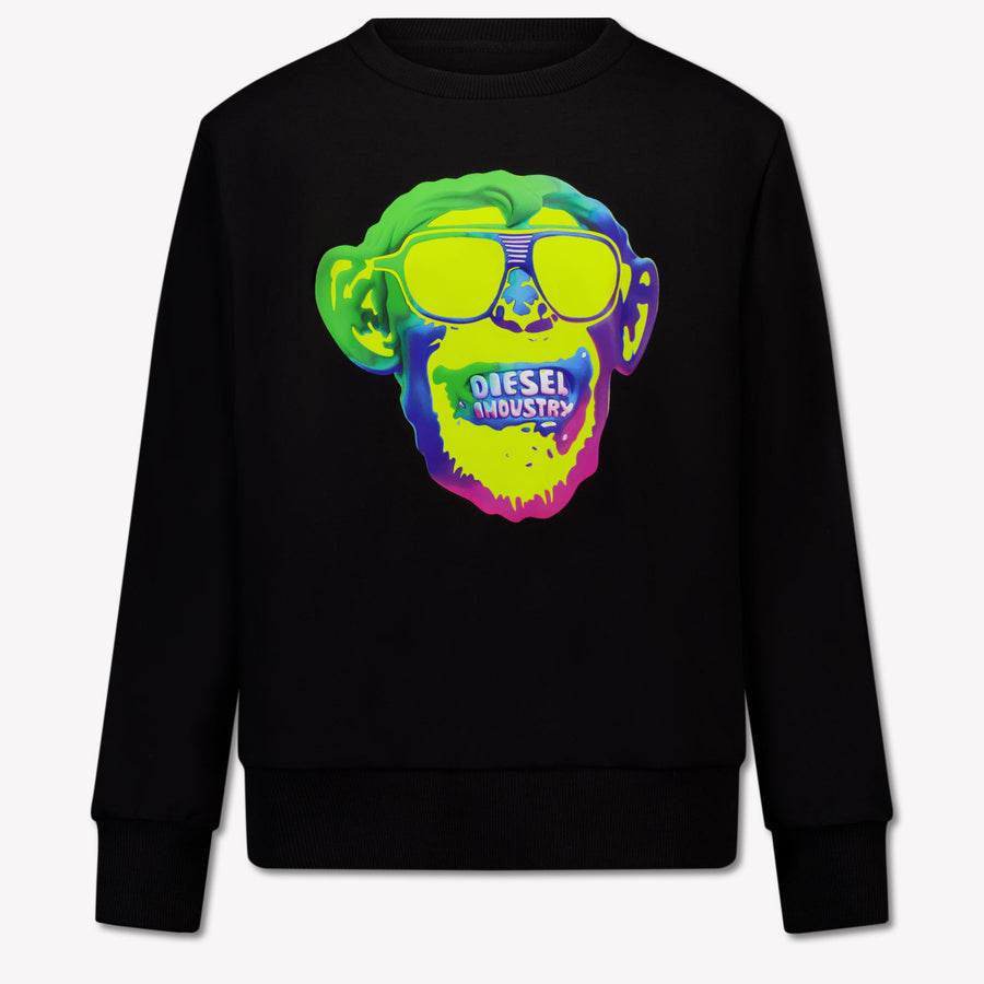 Diesel Boys Sweater in Black