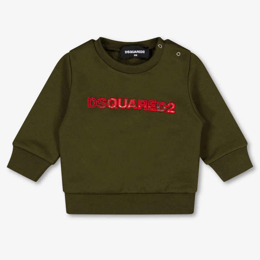 Dsquared2 Baby Jongens Trui In Army