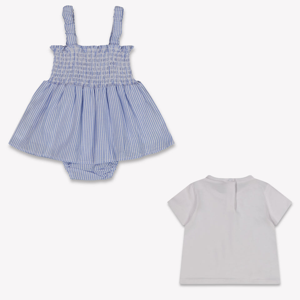 Liu Jo Baby Girls Set In Light Blue