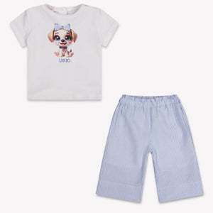 Liu Jo Baby Girls Set In Light Blue
