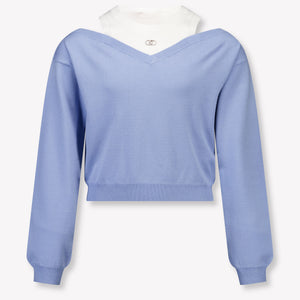 Liu Jo Kids Girls Sweater In Light Blue