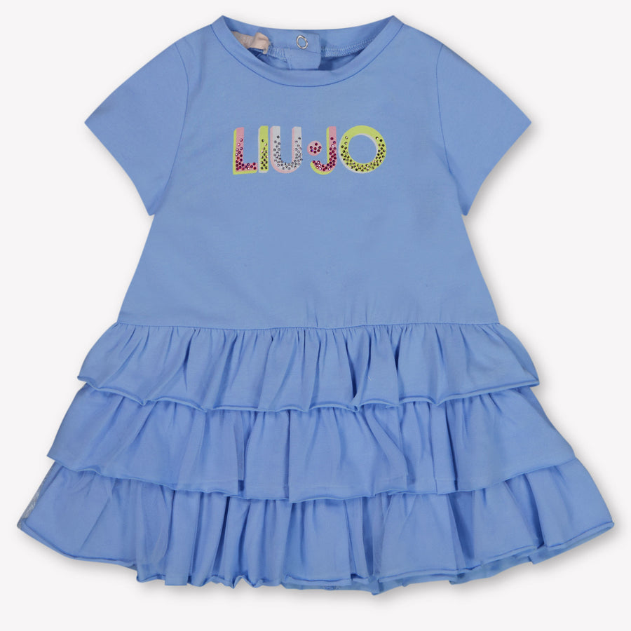 Liu Jo Baby Girls Dress In Light Blue