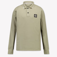 Stone Island Kids Boys Polo In Taupe