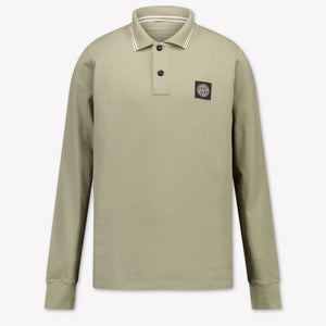 Stone Island Kids Boys Polo In Taupe