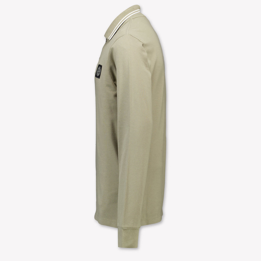Stone Island Kids Boys Polo In Taupe