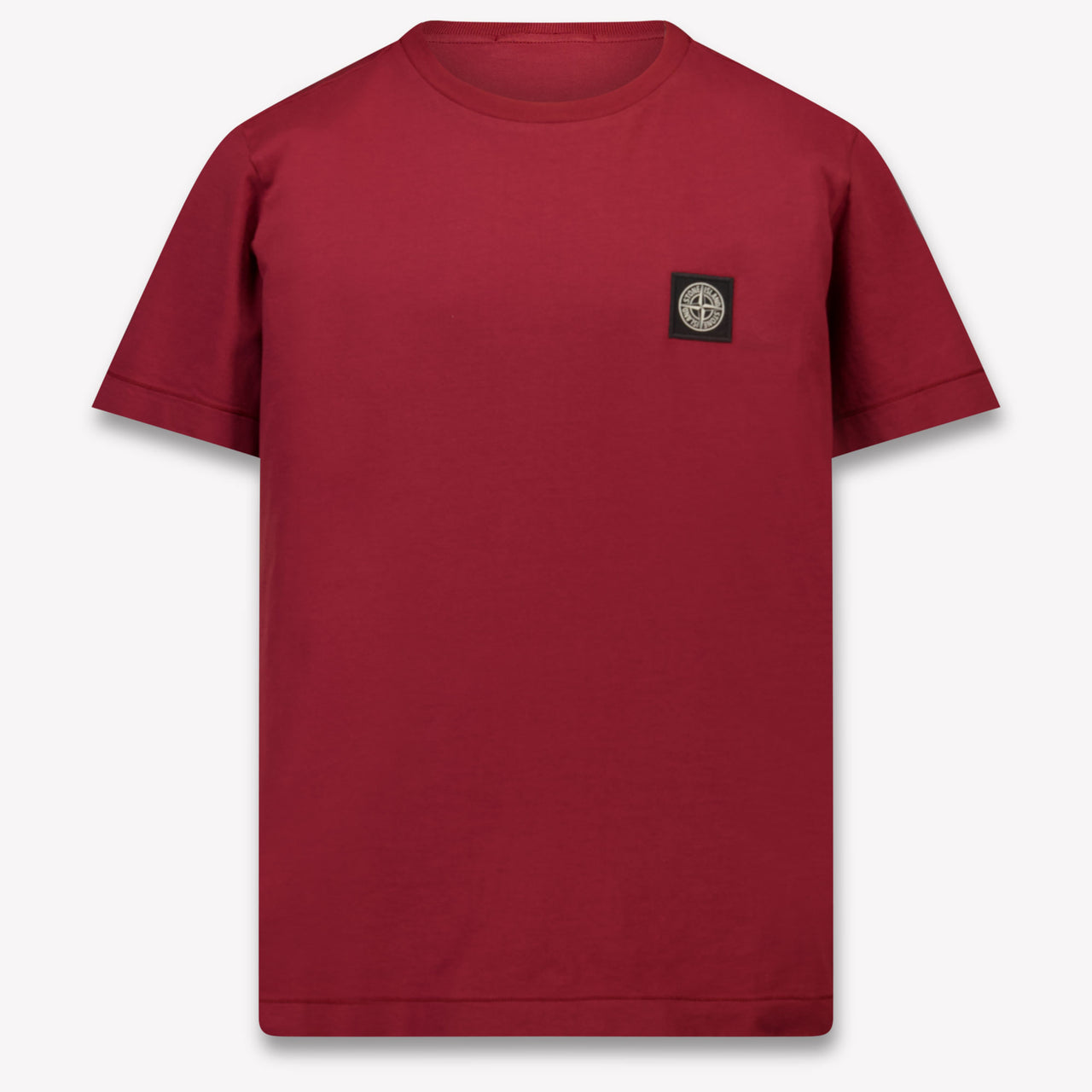 Stone Island Kinder Jongens T-Shirt In Bordeaux