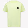 Stone Island Kids Boys T-Shirt In Yellow