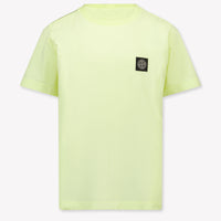 Stone Island Kids Boys T-Shirt In Yellow
