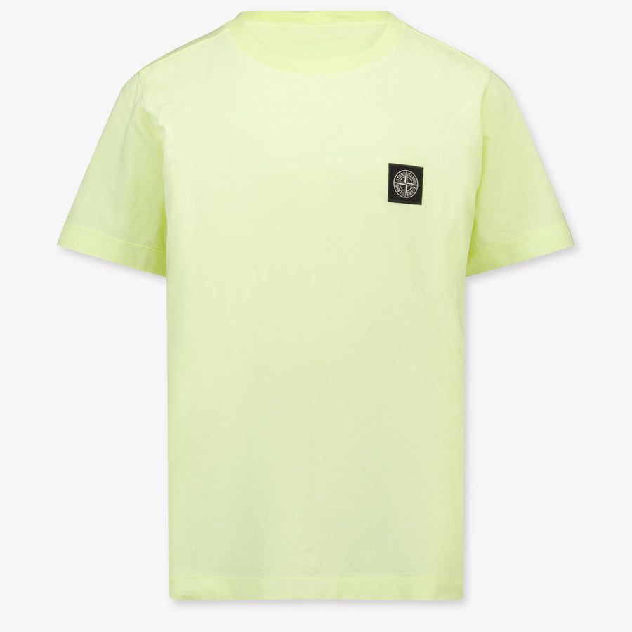 Stone Island Kids Boys T-Shirt In Yellow