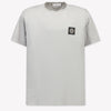 Stone Island Kids Boys T-Shirt In Light Gray