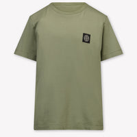 Stone Island Kinder Jongens T-Shirt In Taupe