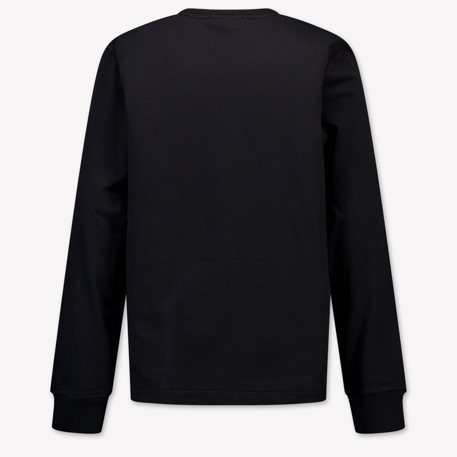 Stone Island Kinder Jongens T-Shirt In Zwart