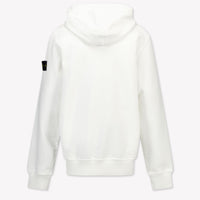 Stone Island Kids Boys Sweater In White