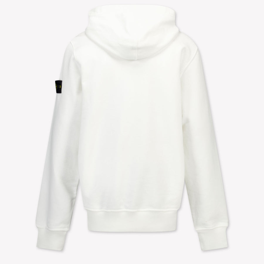 Stone Island Kids Boys Sweater In White