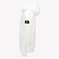 Stone Island Kids Boys Sweater In White