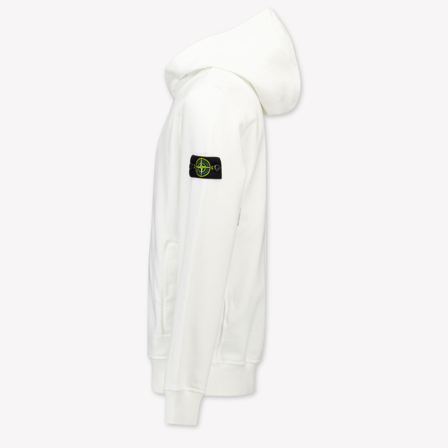 Stone Island Kids Boys Sweater In White