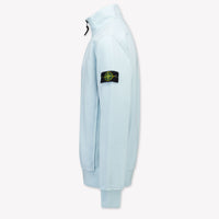 Stone Island Kids Boys Sweater In Light Blue
