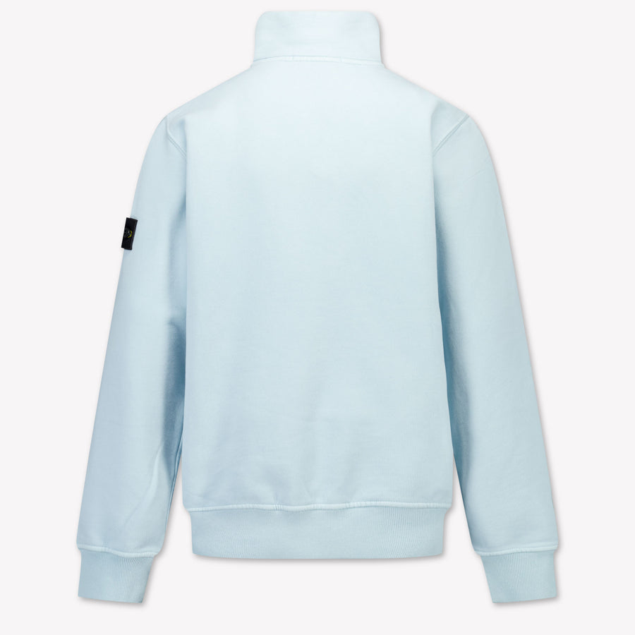 Stone Island Kids Boys Sweater In Light Blue
